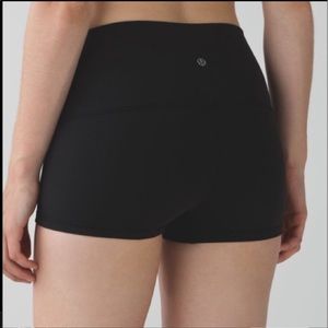 Lululemon black high waisted shorts